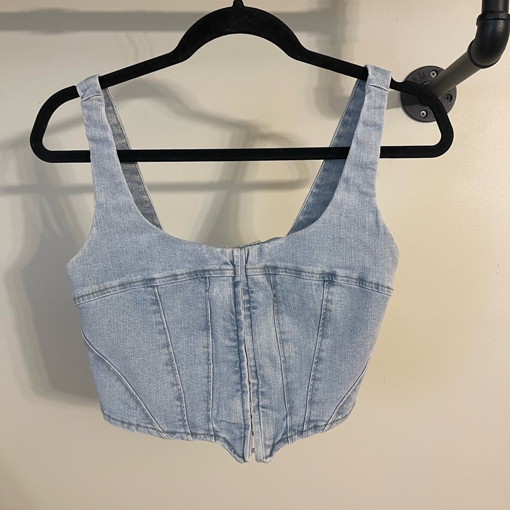 Signature8 Light Blue Denim Tank Top